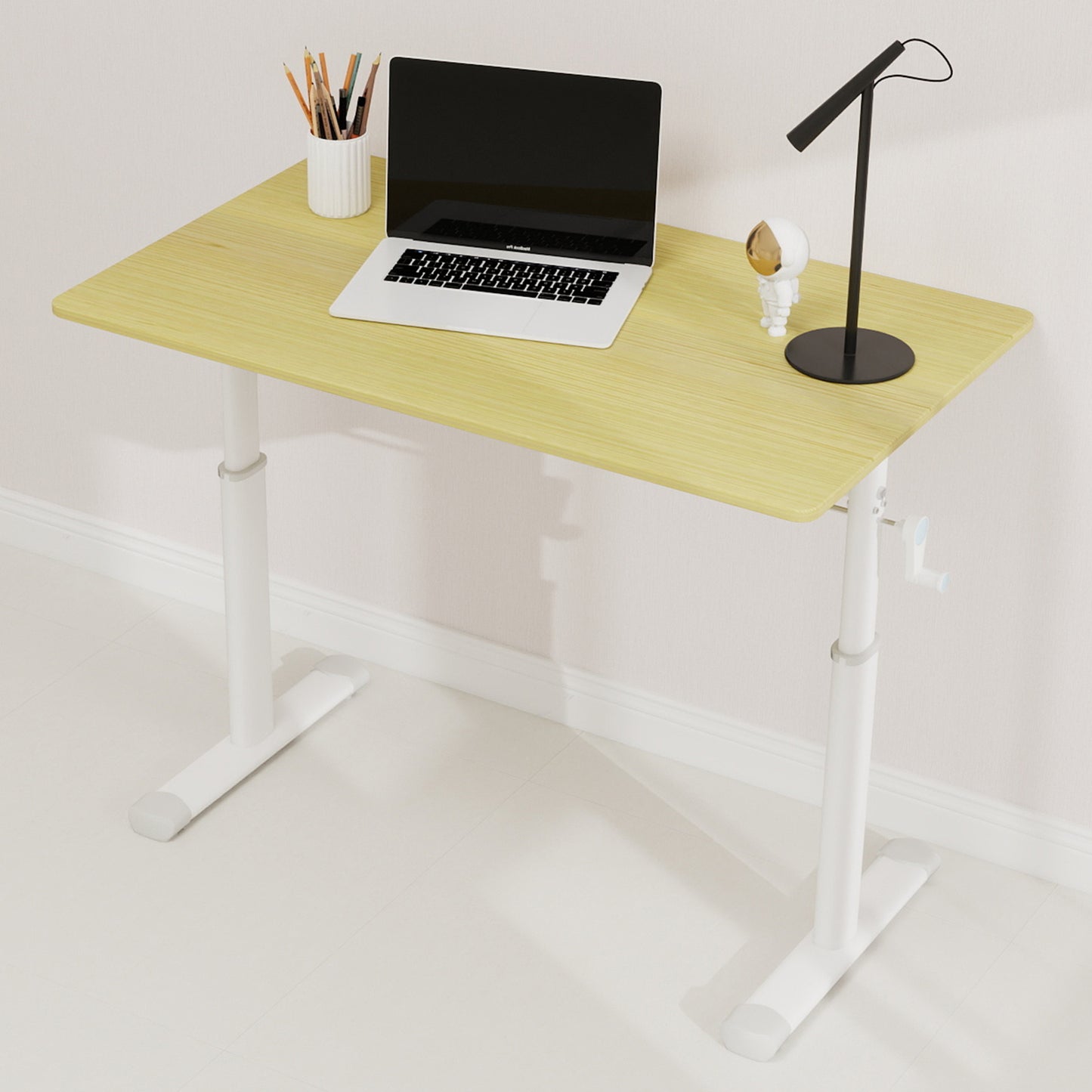 Height-Adjustable Study Desk for Home Office - Compact Design