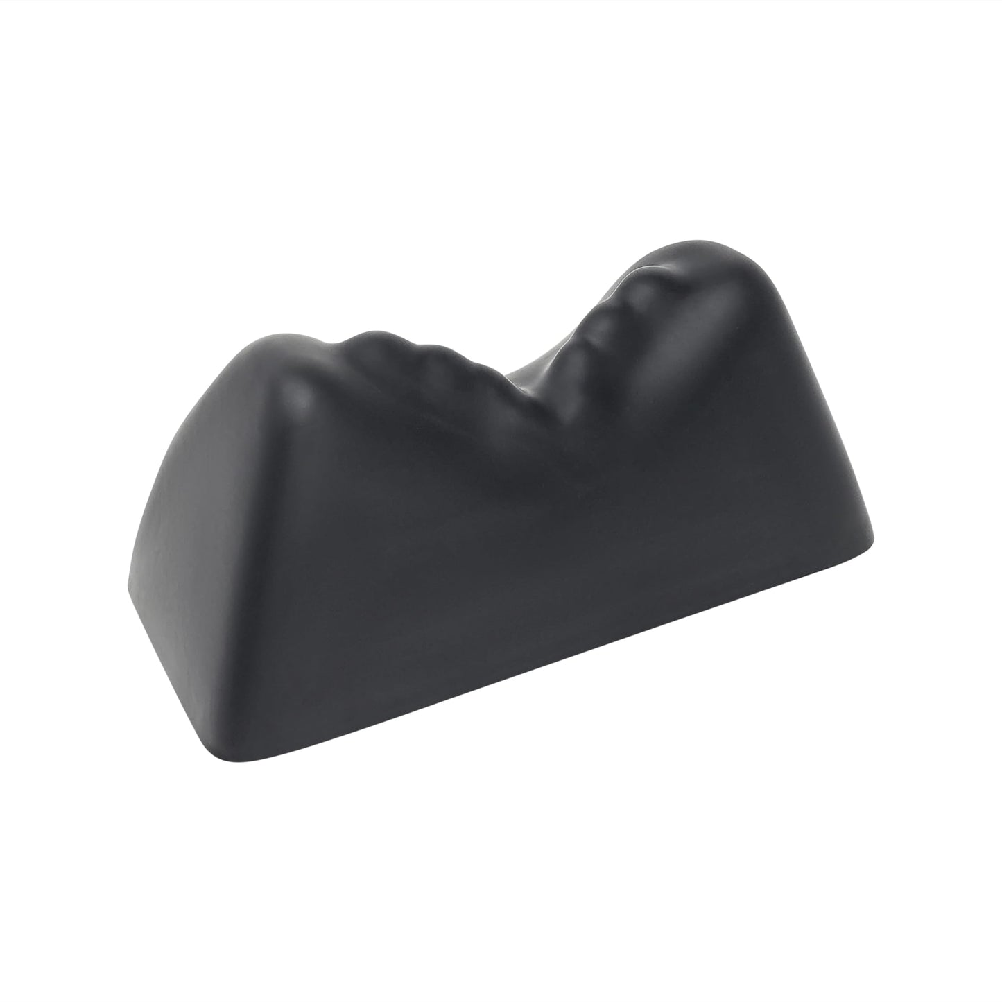 Cervical Pillow with Reverse Bow Design for Neck & Shoulder Relaxation - Black 21.6x11.5x9.5cm