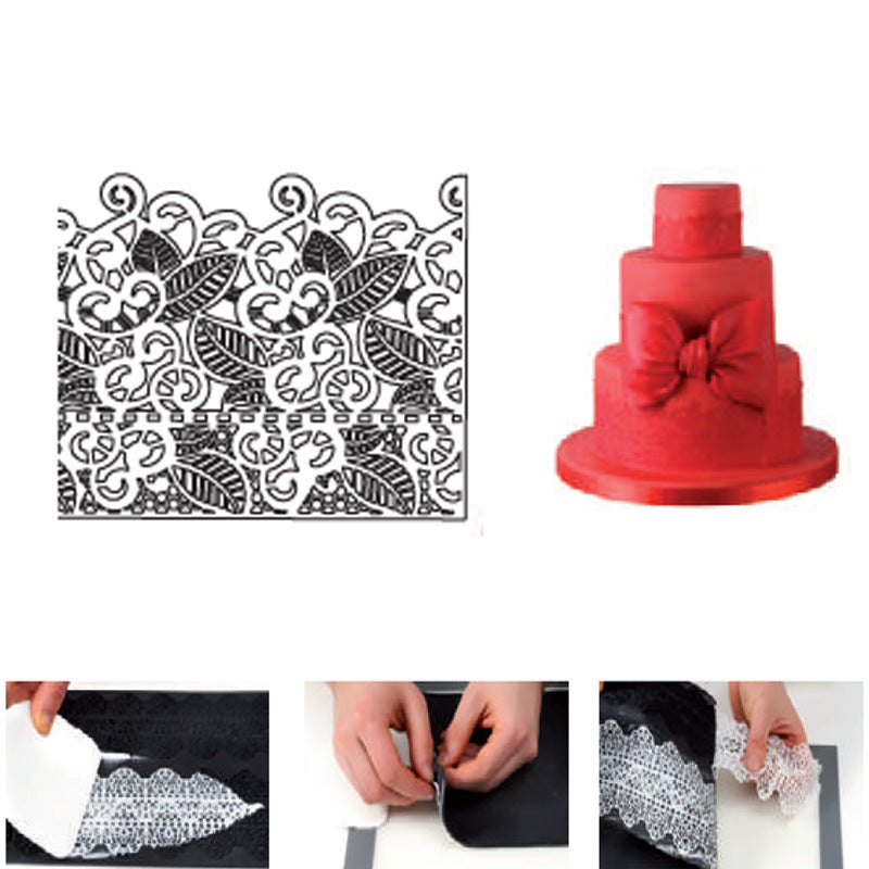 Cake Lace Silicone Mat Food Grade Non-Stick Fondant Decoration Tool