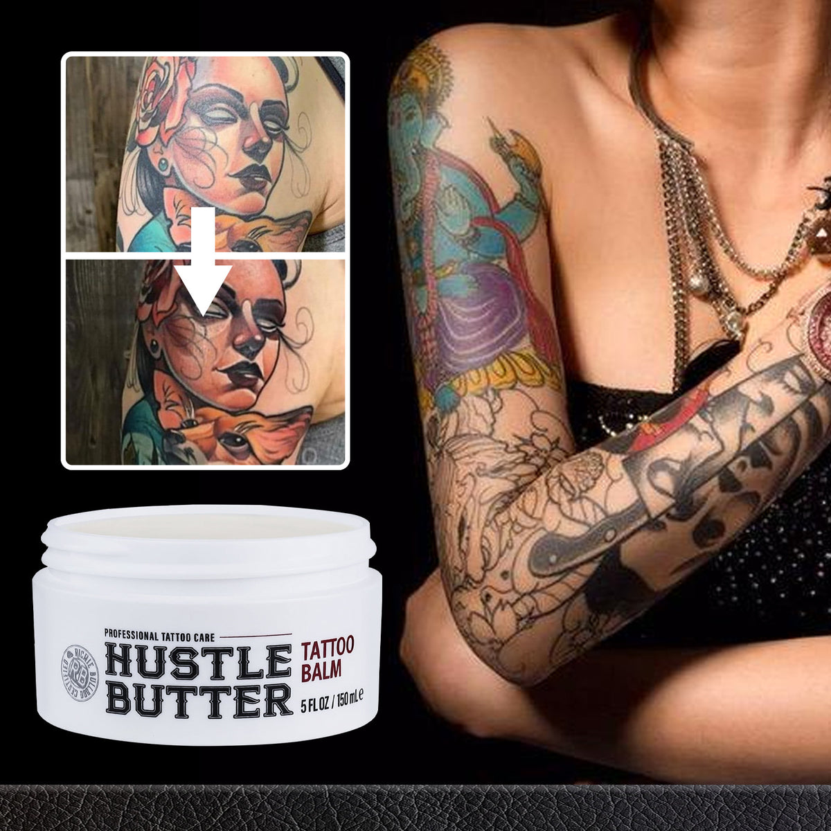 Tattoo Color Enhancement Moisturizing Care Cream - 150ml