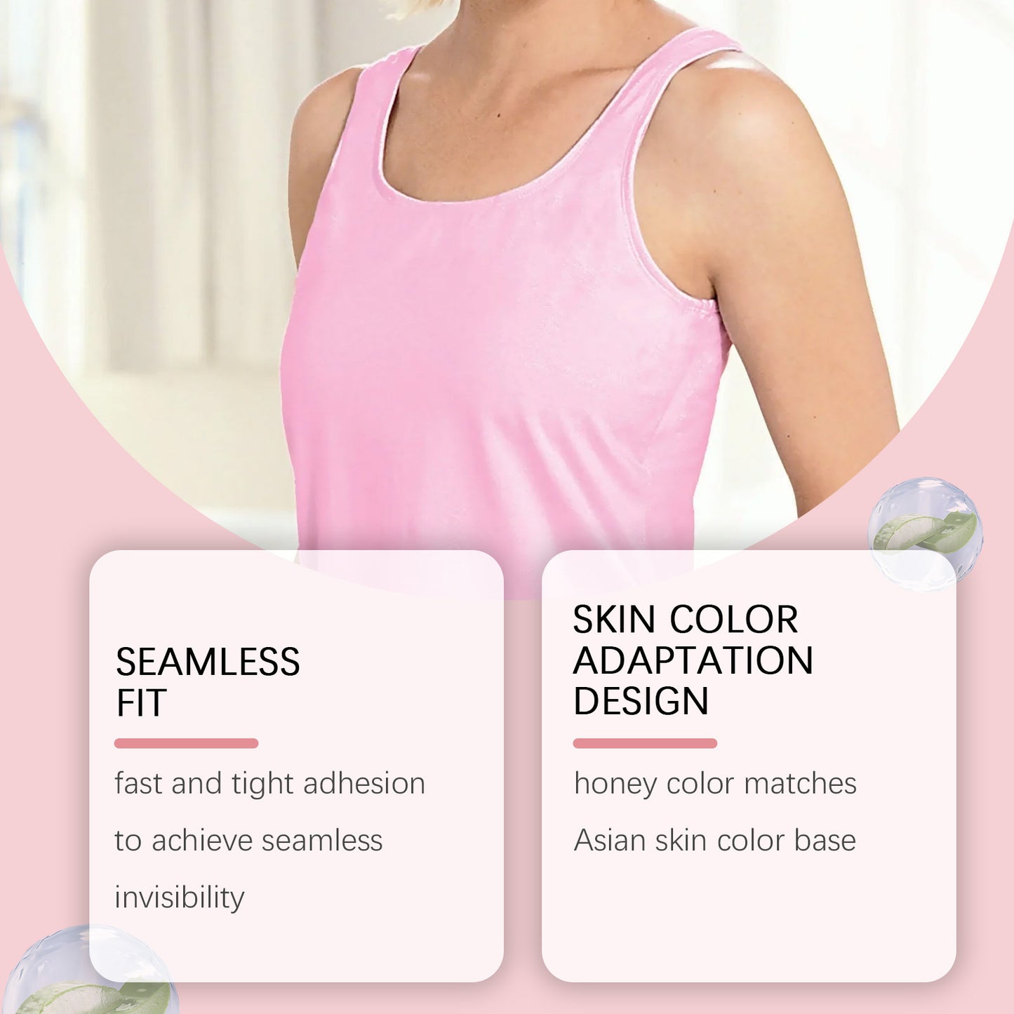 Invisible Chest Cover Patches - Skin Care Body Paste for Chest Area, 2 Pieces