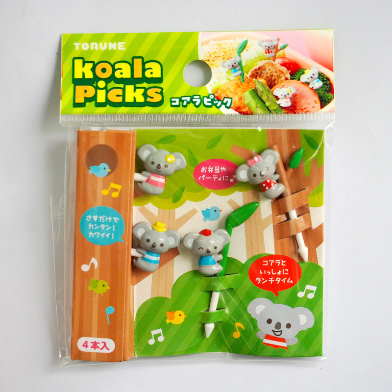 Children's Fruit-Shaped Bento Fork Set - Cute Animal & Character Styles
