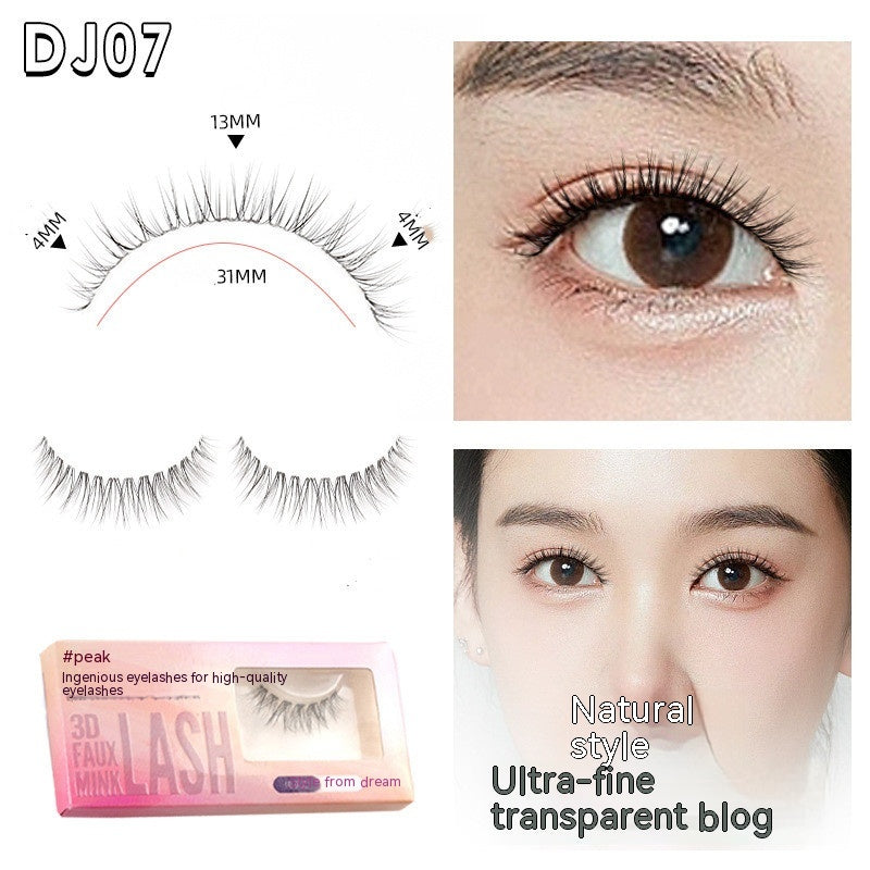 Natural False Eyelashes with Sheer Root - Assorted Styles & Packaging Options