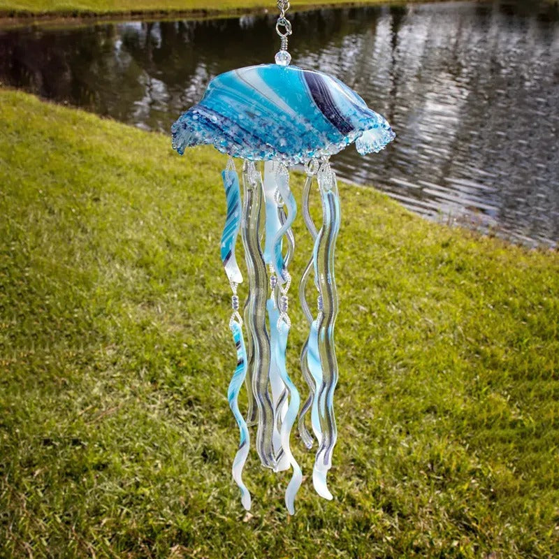 Ocean-Themed Jellyfish Wind Chime - Creative Garden Decor Gift