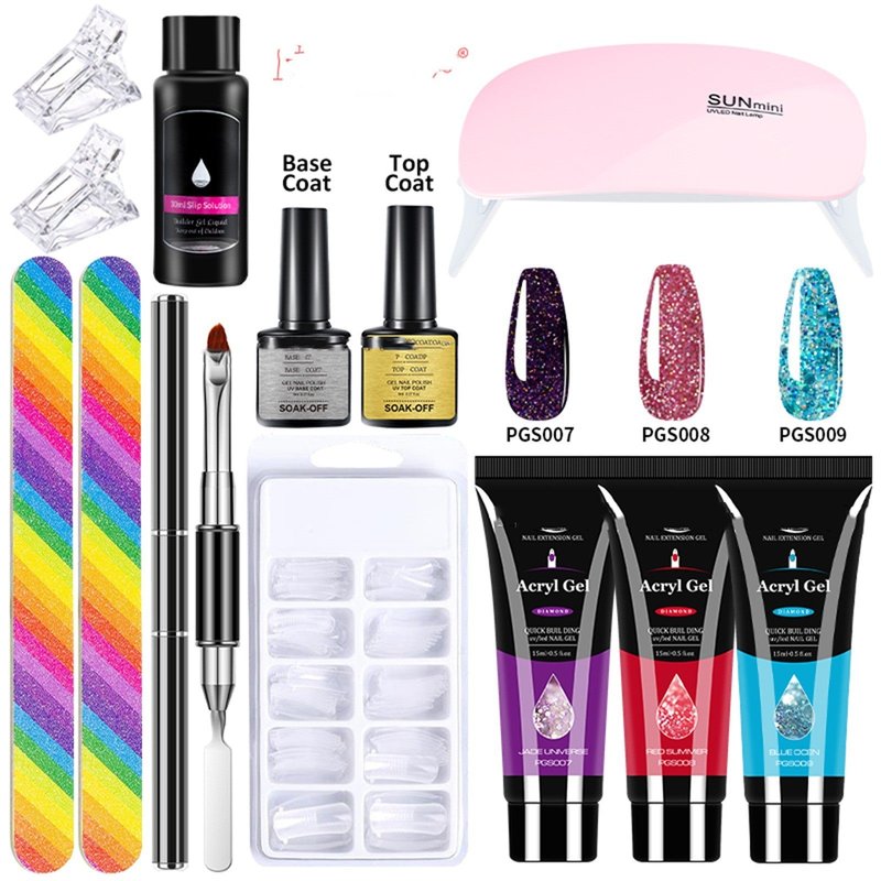 13-Piece Crystal Extended Nail Glue Set
