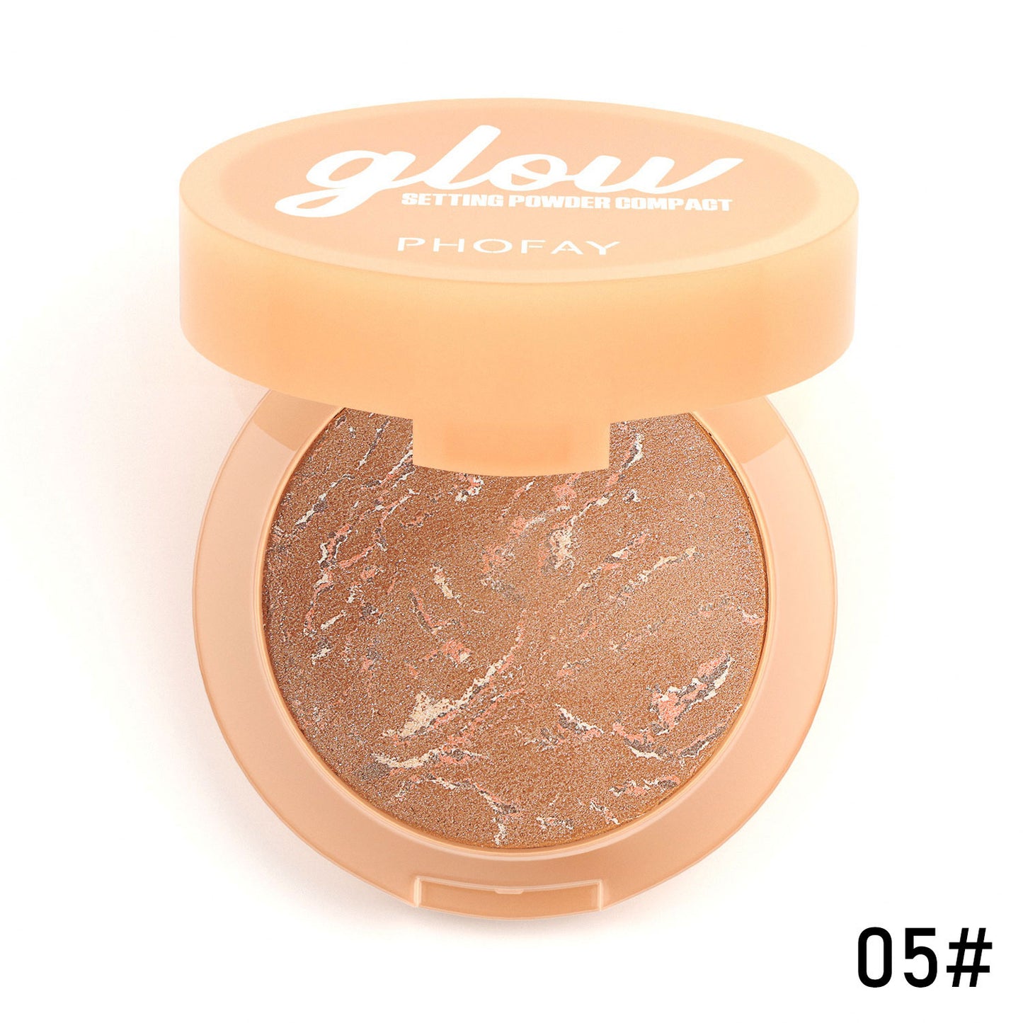 Matte Setting Powder Compact - Oil Control & Brightening Face Makeup