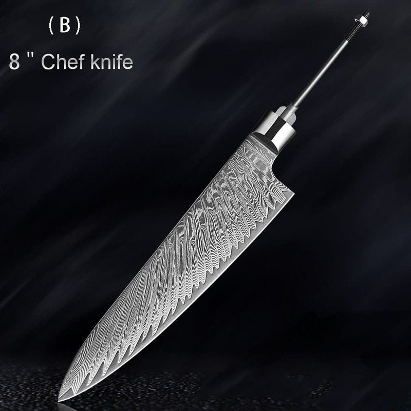 High Hardness Damascus Kitchen Knife - Multiple Sizes and Styles