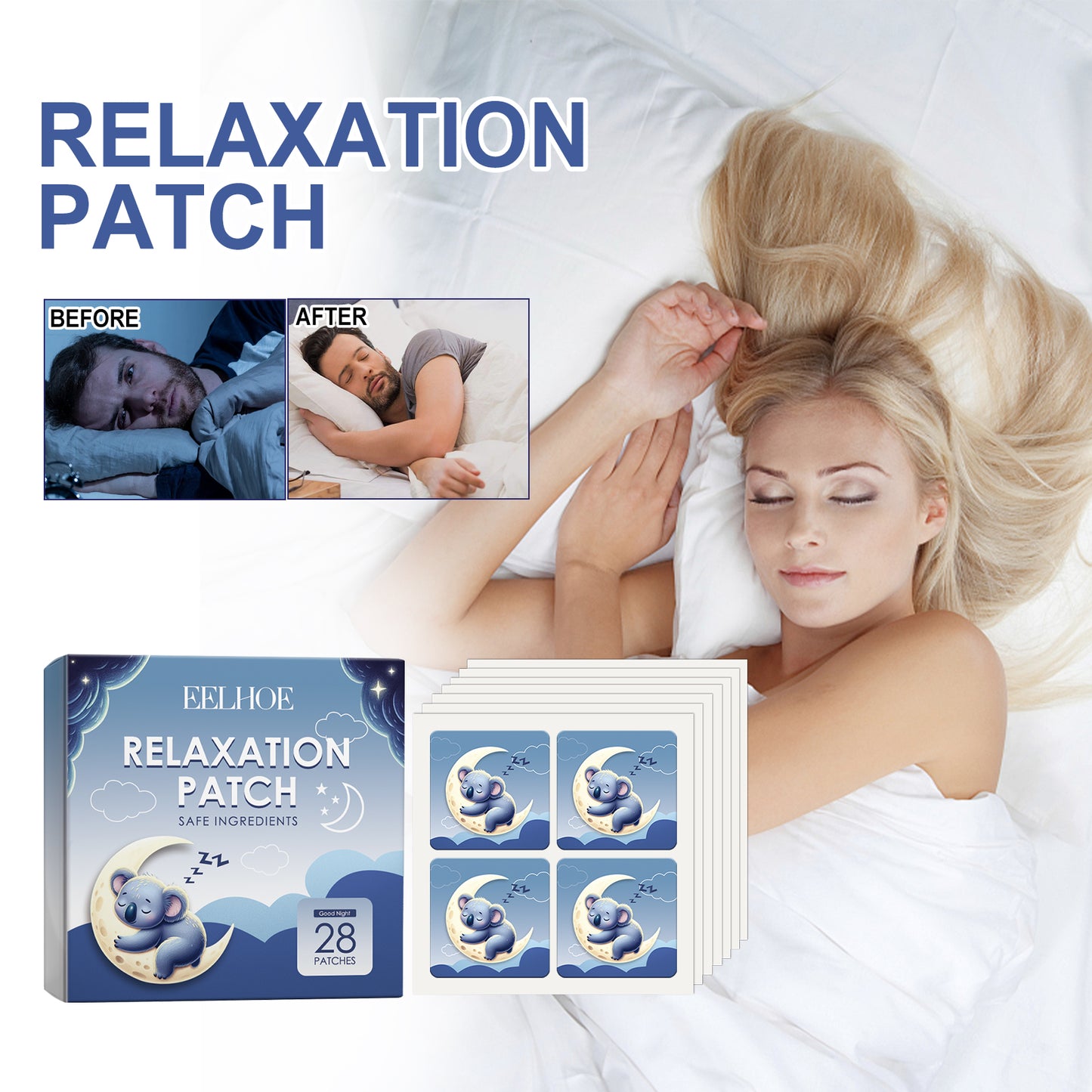 Relaxation Sleep Patches for Improved Rest & Insomnia Relief