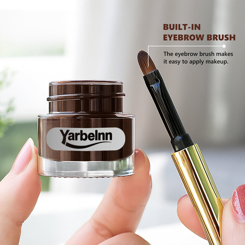 Waterproof Air Cushion Eyebrow Dye Cream - Natural Fluffy Tint, 2g-6g Variants