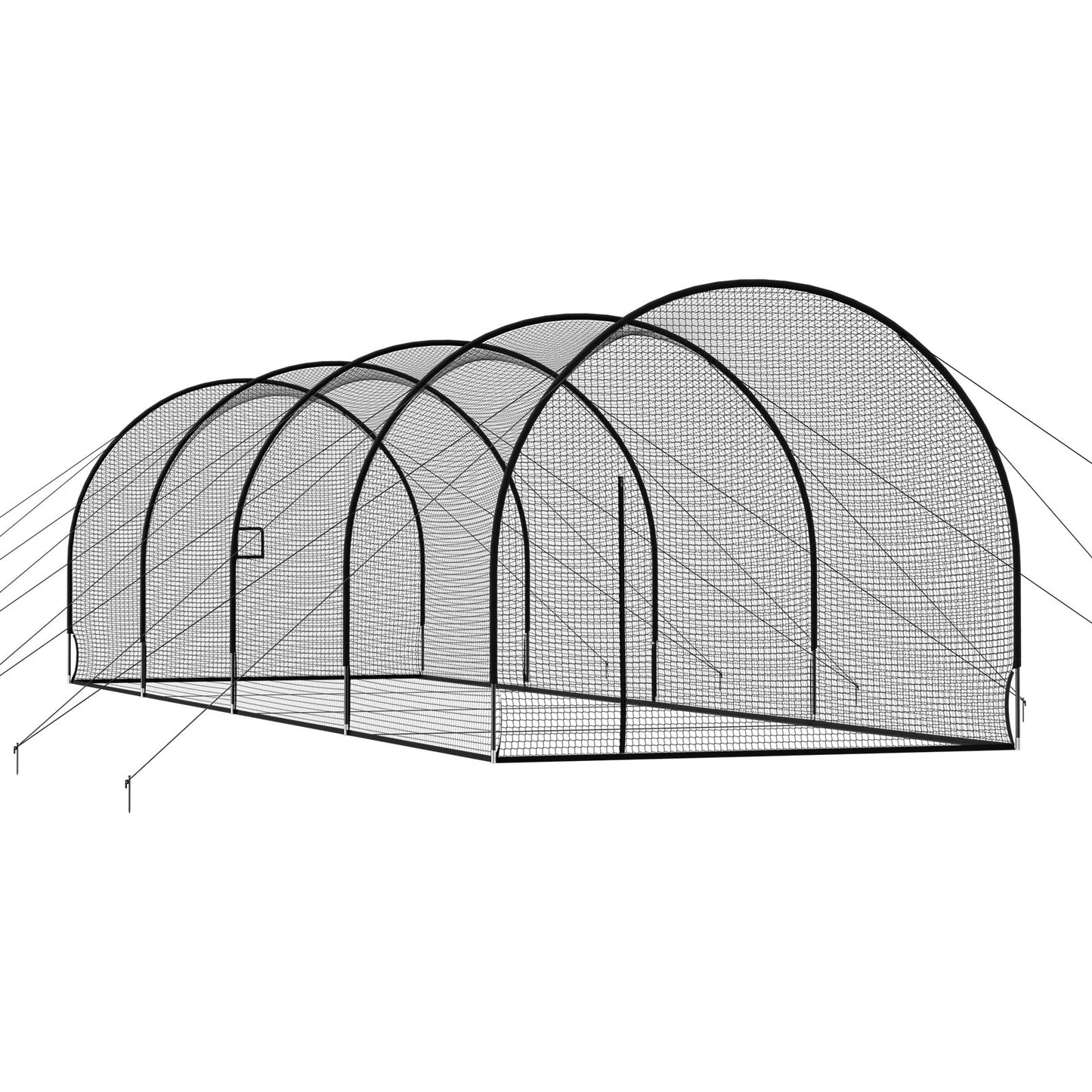 Portable Baseball Batting Cage 40x12.1x10 ft Freestanding Hitting Net for Indoor Outdoor Training
