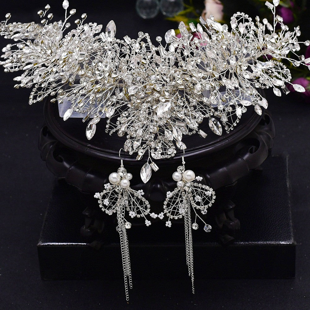 Bridal Tiara Wedding Crystal Crown Rhinestone Headpiece