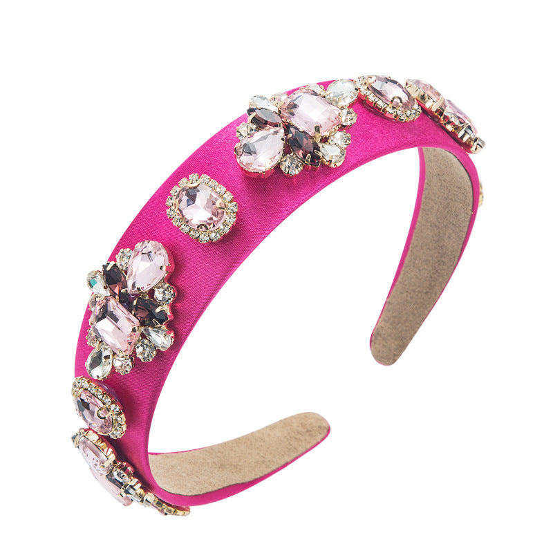 Sparkling Crystal Flower Baroque Headband for Women - Fashion Hair Accessory