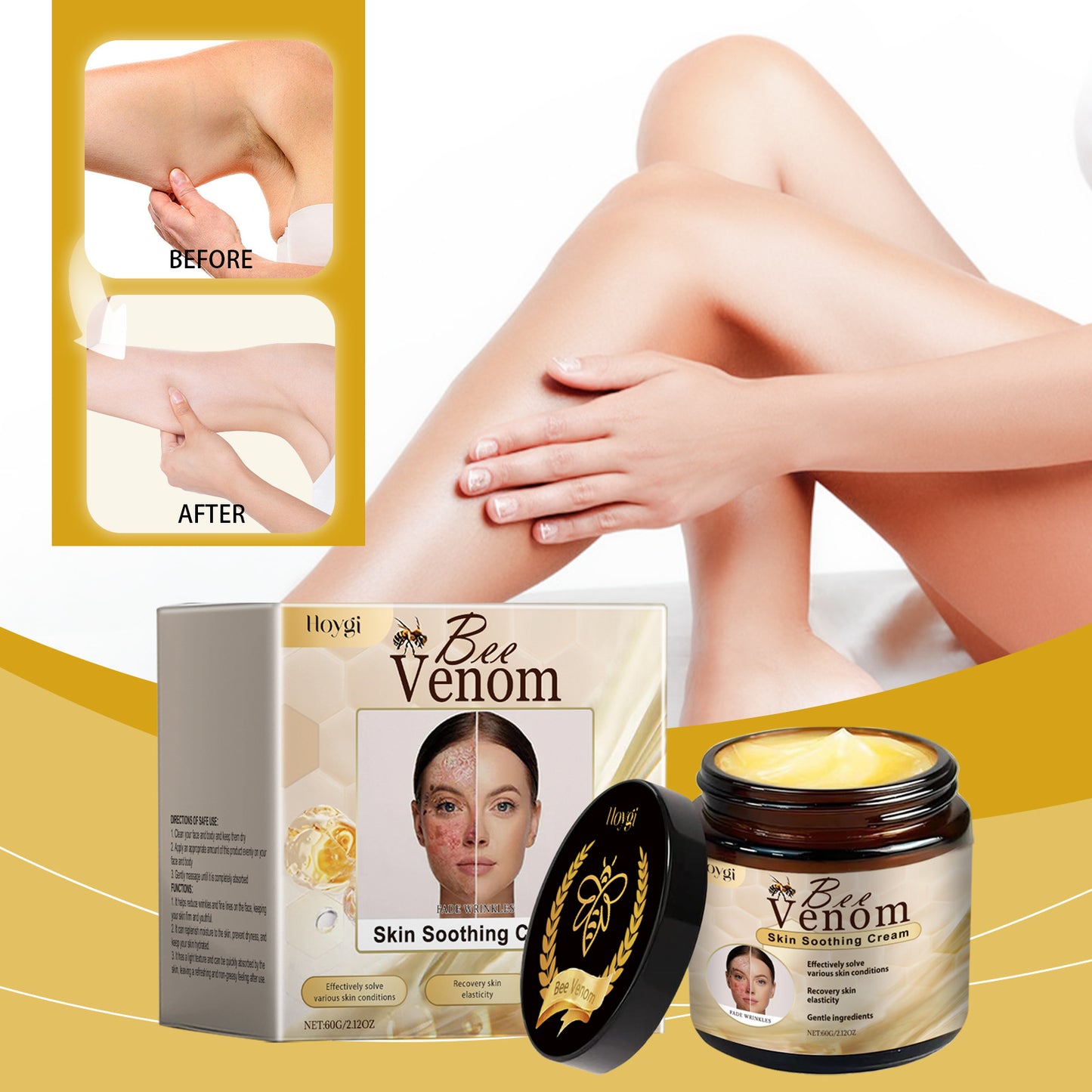 Moisturizing Face Body Skin Cream - 60g Nourishing Hydrating Moisturizer