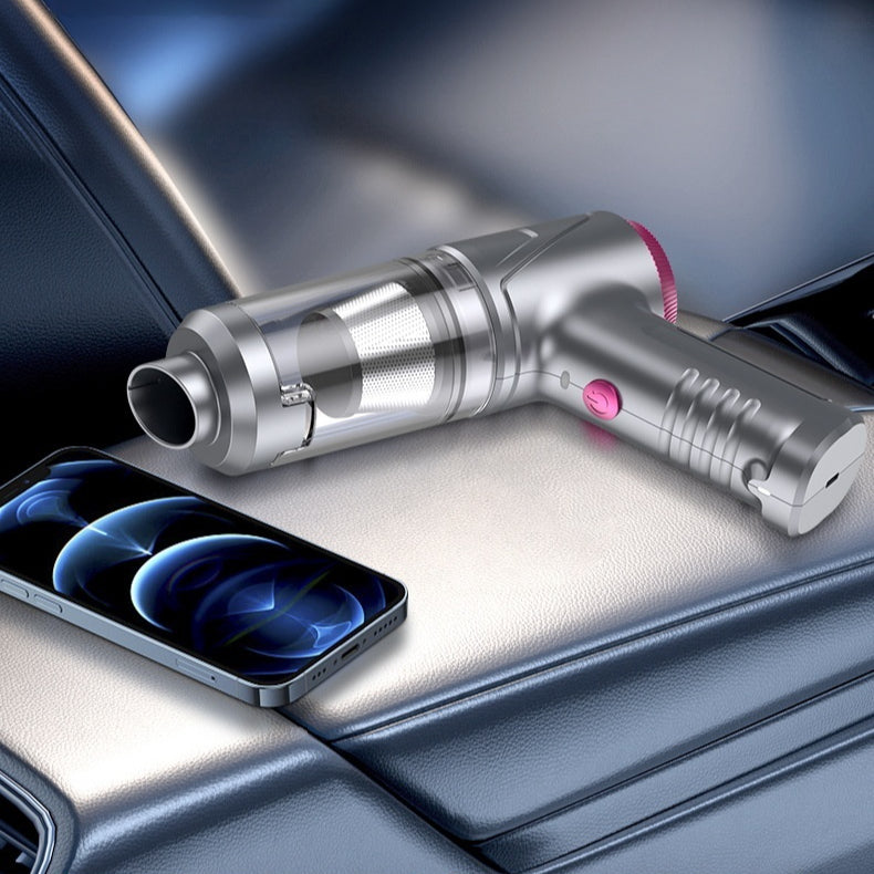 Wireless Handheld Vacuum Cleaner for Car and Home Use - Rechargeable, 12000Pa Suction, Brushless Motor