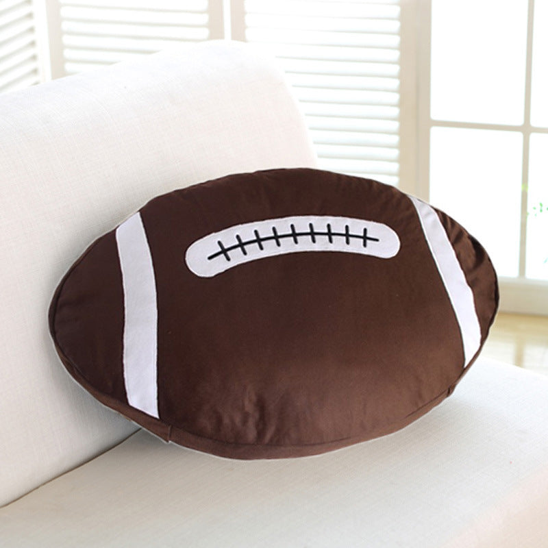 Football Cushion Pillow for Leaning - Plush Winter Home Decor