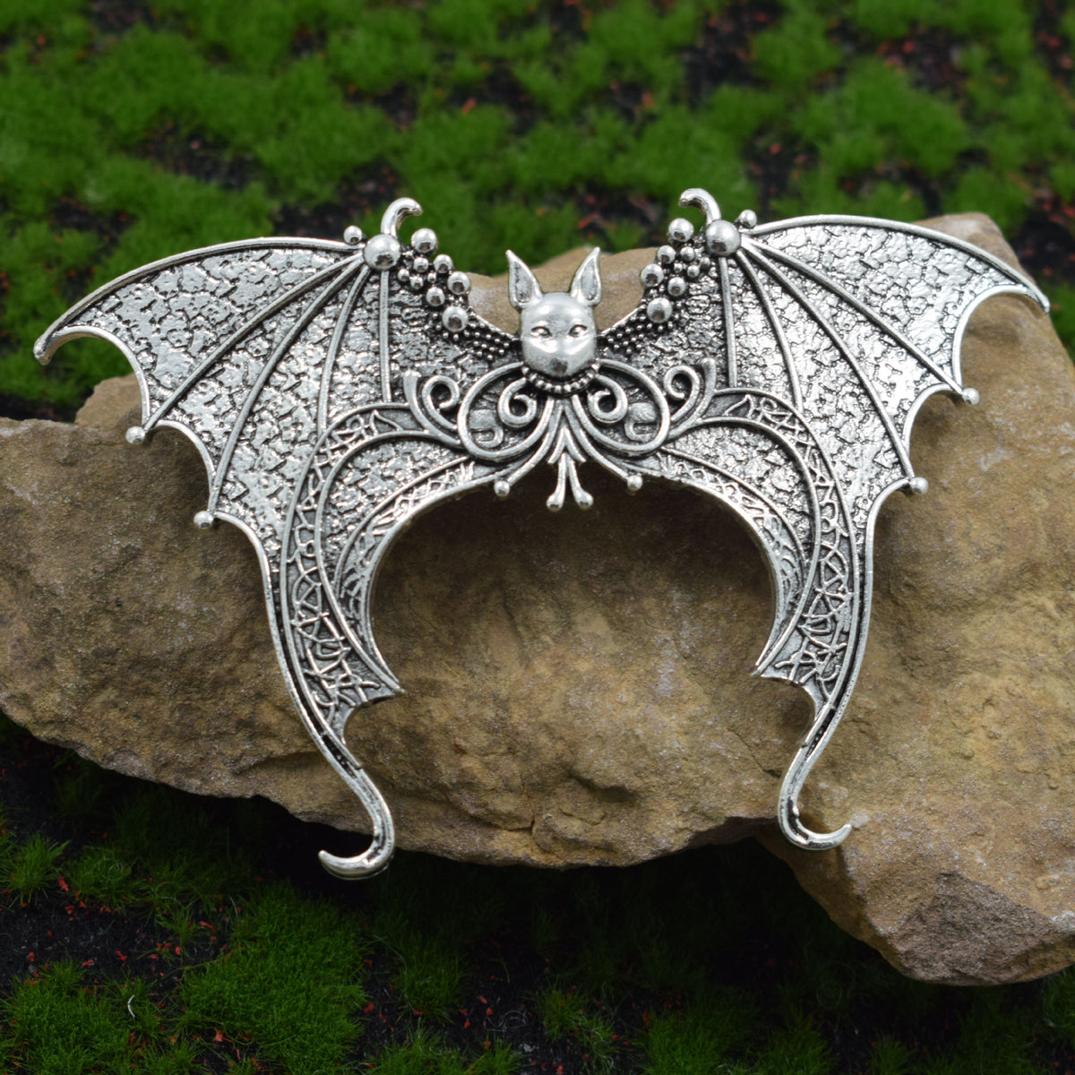 Gothic Bat Hair Clip - Dark Style
