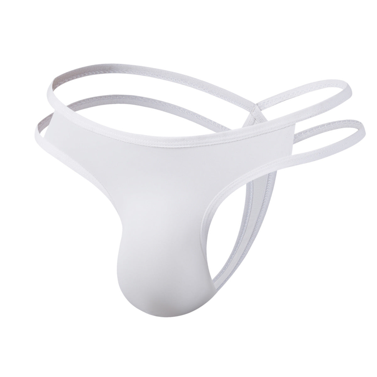 Men's Low Waist Silky Thong Underwear - Sexy Breathable Nylon Briefs