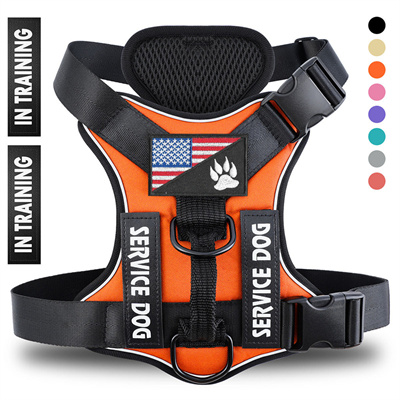 Reflective Breathable Polyester Dog Harness - Adjustable & Durable Pet Strap