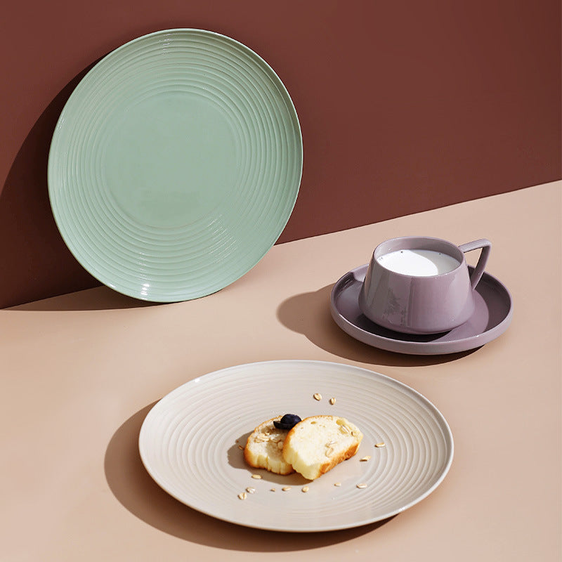 Home Office Coffee Mug and Saucer Set - Light Luxury Porcelain Drinkware