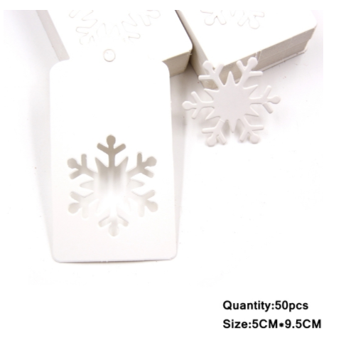Tree-Shaped Kraft Paper Labels for Christmas Decorations - Pack of 10