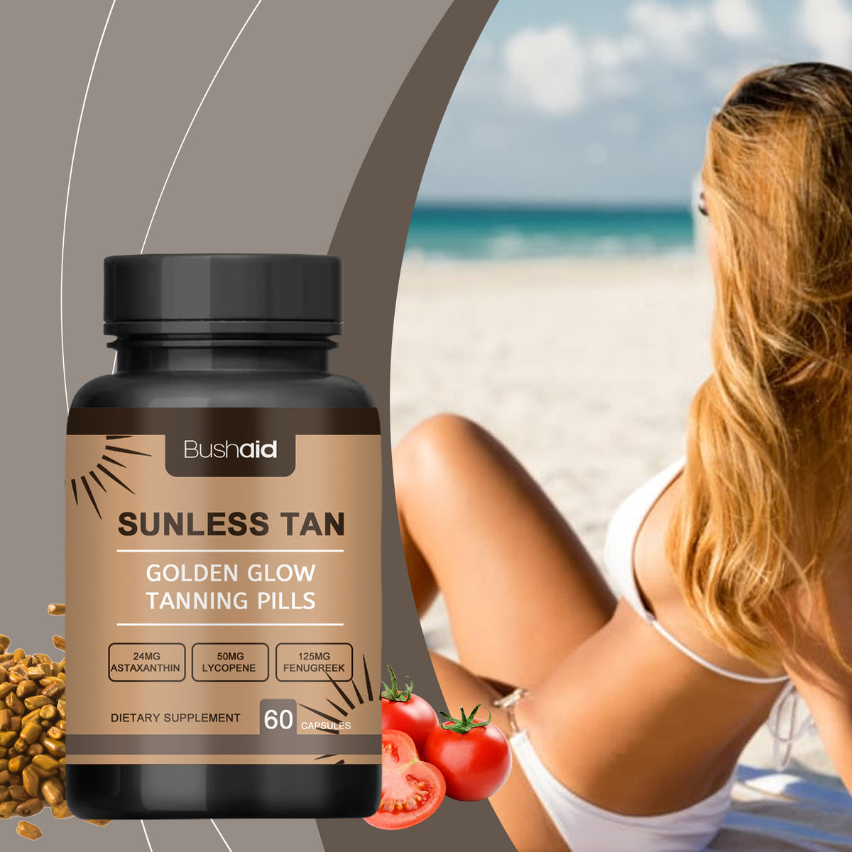 Tanning Capsules Oral - 60pcs