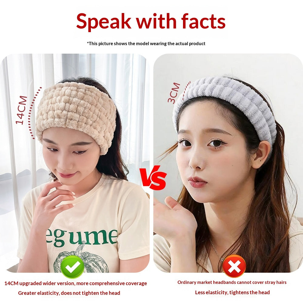 Non-Slip Stretchy Sports Headband for Fitness & Yoga - Coral Fleece