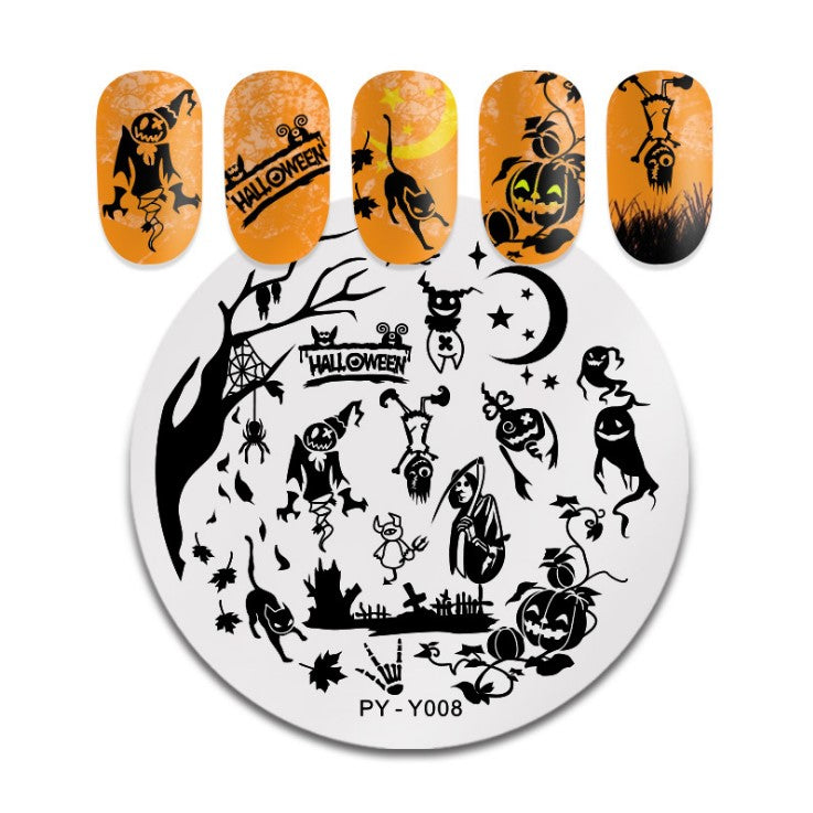 Nail Art Printing Board with Floral Butterfly Design