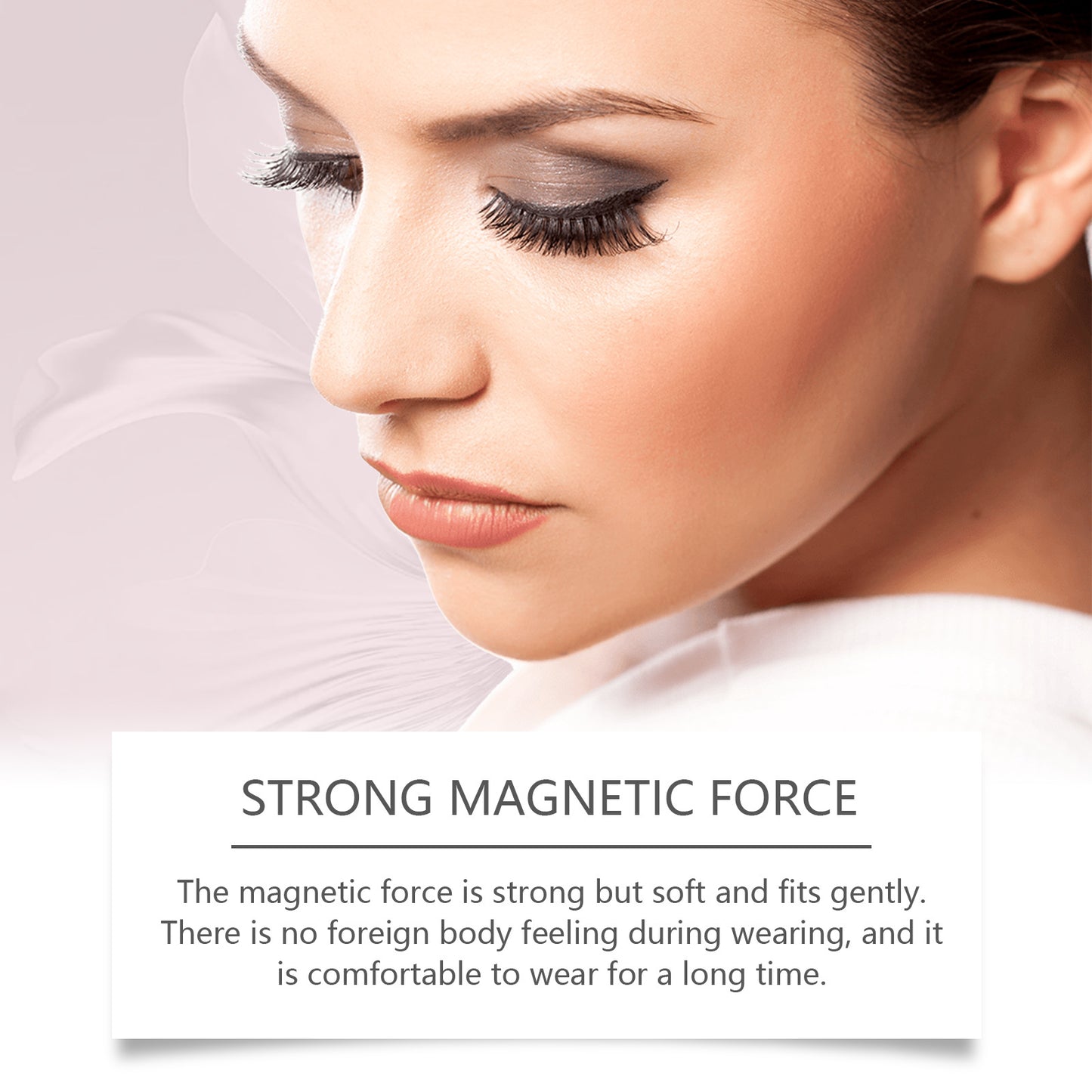 Magnetic False Eyelash Set - 1 Pair, Natural Look, Reusable Makeup