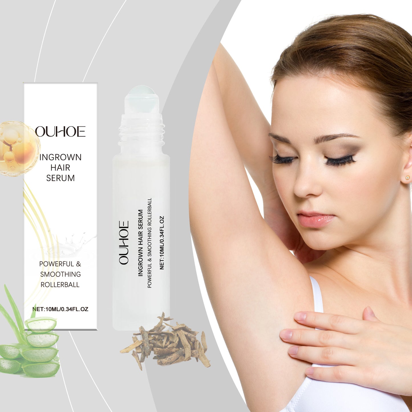 Hair Removal Soothing Essence - Moisturizing Aloe & Rosehip Skin Repair 10ml