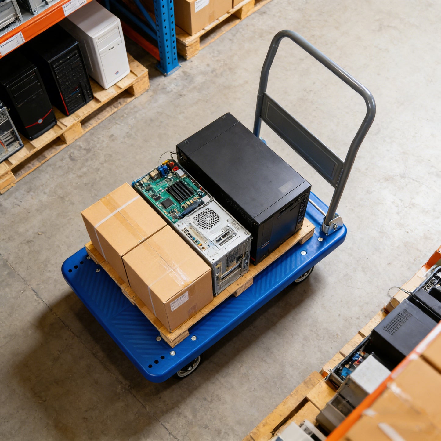 Hand Truck Upgraded Foldable Push Cart Dolly 660 Lbs Capacity Moving