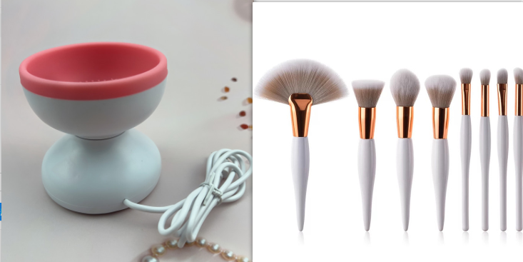 Electric Makeup Brush Cleaner Machine Portable USB Cosmetic Brush Cleaning Tool