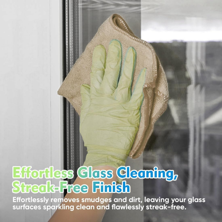 Microfiber Cleaning Cloths Pack - 12.5x12.5 Inch, Lint & Streak Free Car, Kitchen & Window Wipes