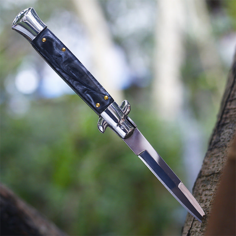 Portable Folding Outdoor Knife - Stainless Steel Blade with Multiple Handle Styles