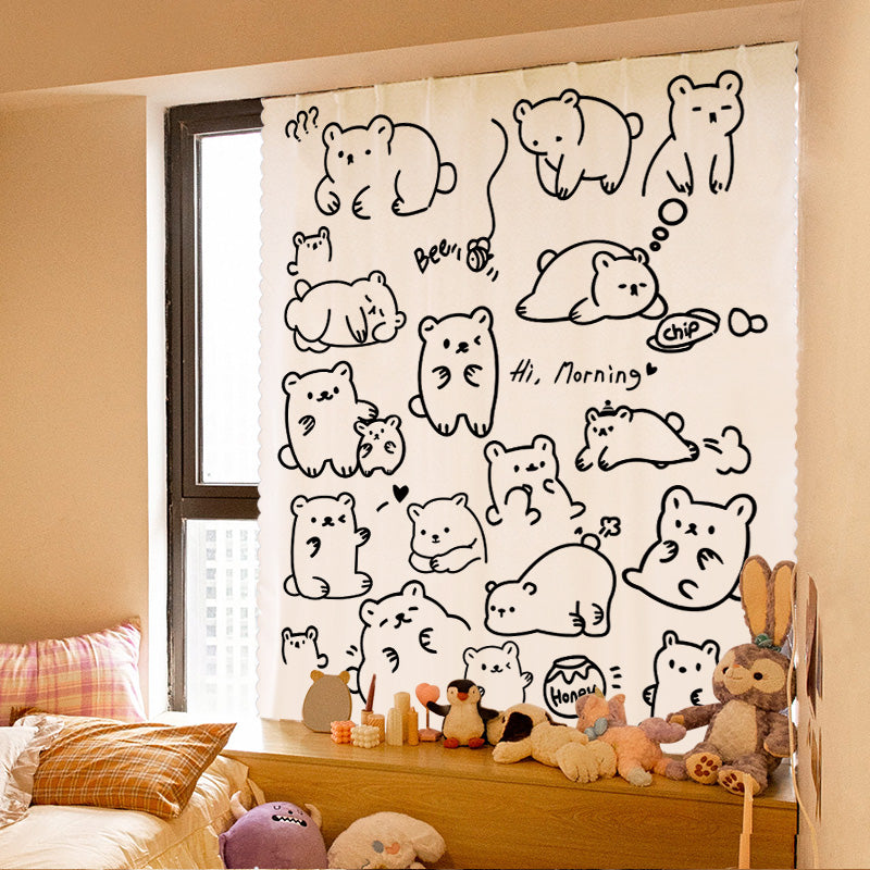 Self-Adhesive Sunshade Curtain for Bedroom, All Sizes & Colors