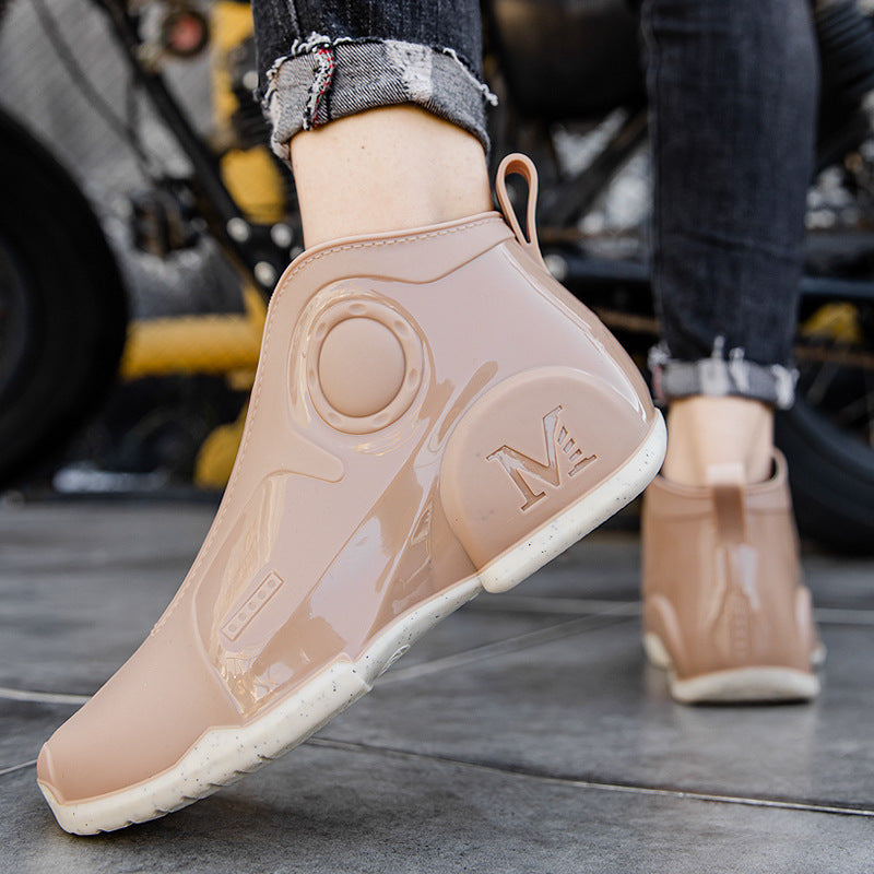 Men's Non-Slip Outdoor Rain Boots - Low Top Wading Shoes