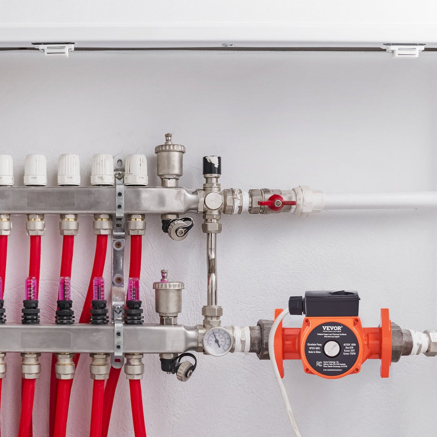 Hot Water Circulation Pump 110V 17 GPM Recirculating Pump for Underfloor Heating