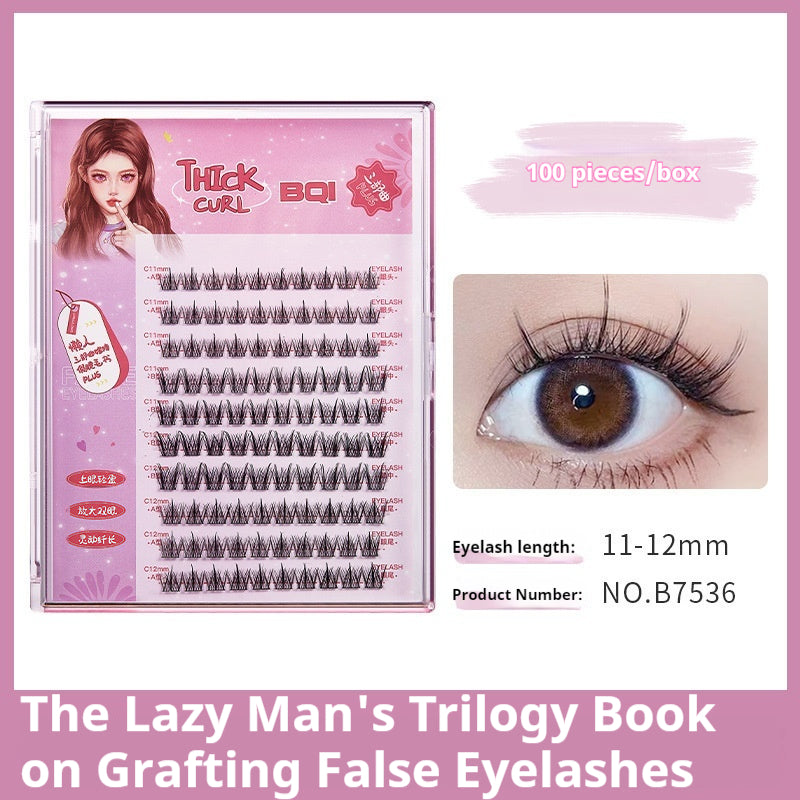 False Eyelash Book Set - Large Capacity Lazy Trilogy & Comic Style