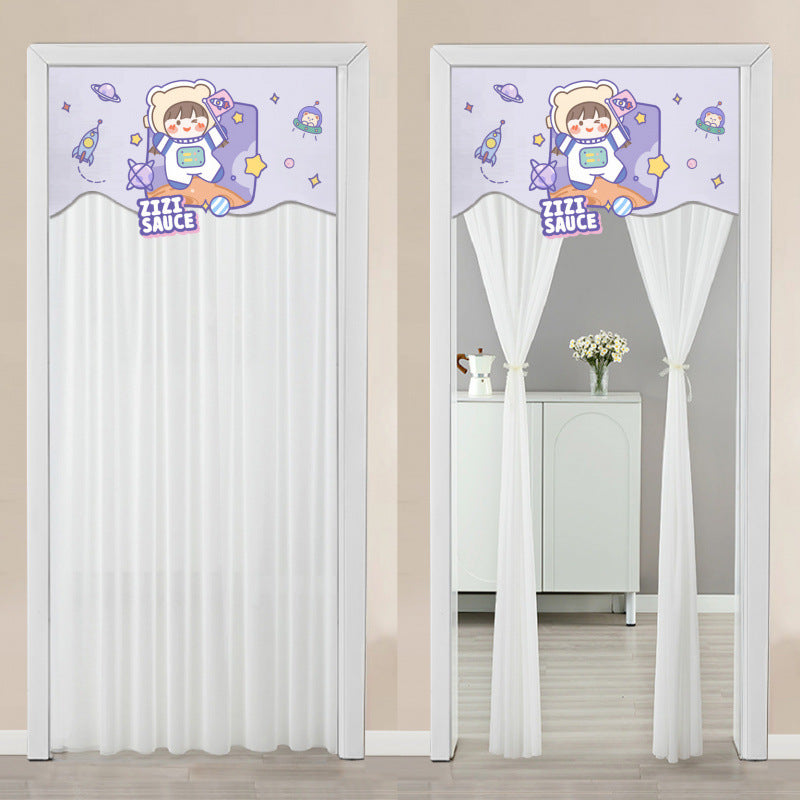 Blackout Curtain with Double-Layer Magic Tape for Home & Bedroom