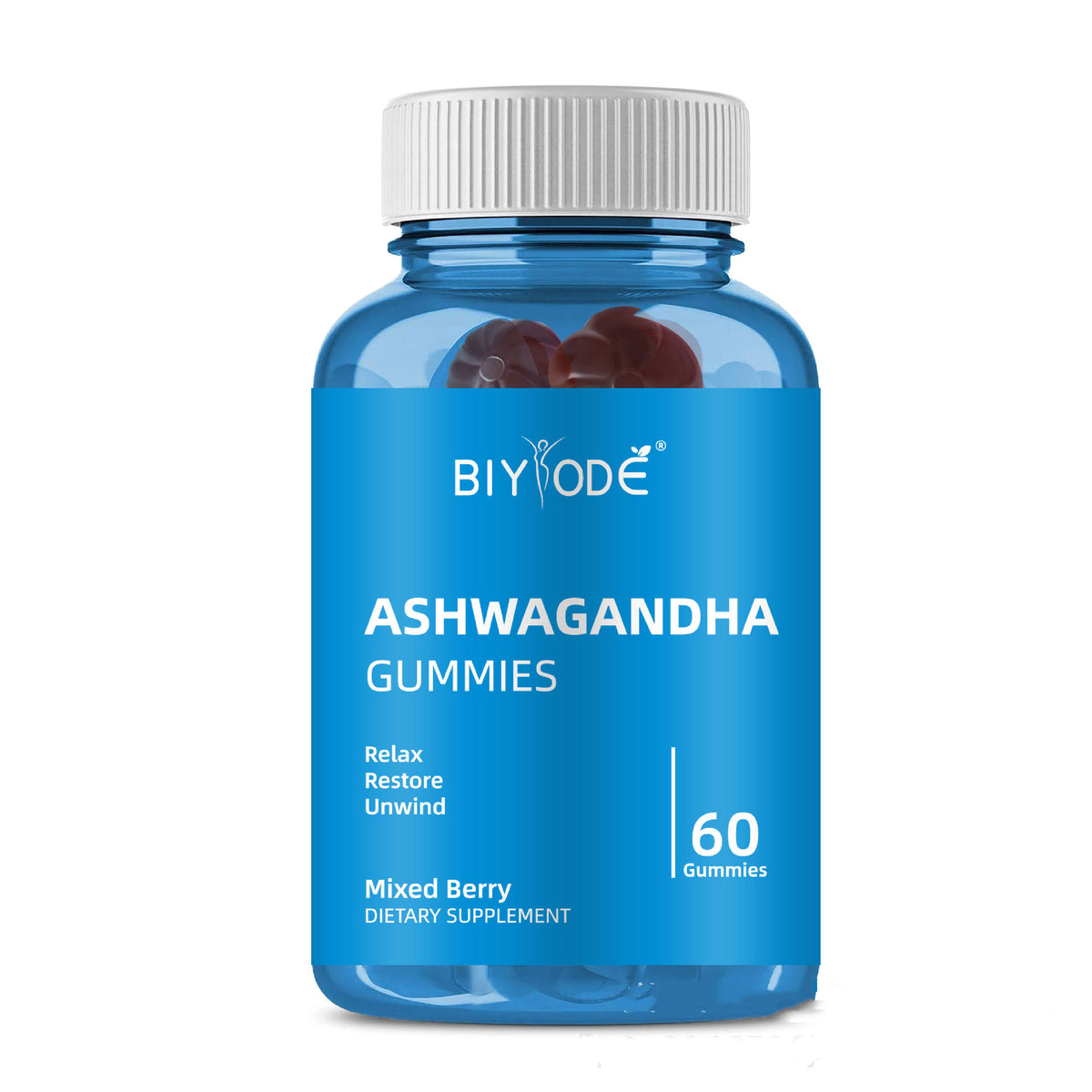 Ashwagandha Gummy - 60 Pills, 1 Bottle