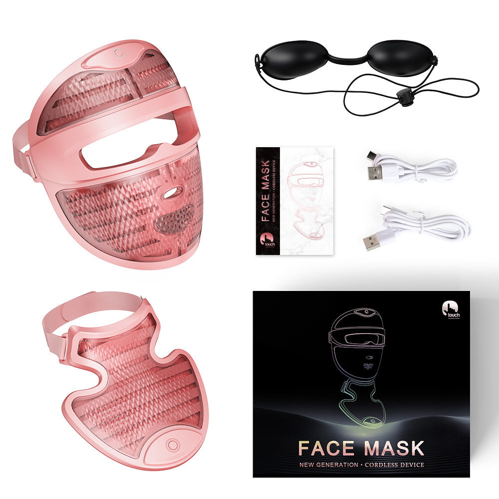 7-Color LED Facial Mask for Skin Brightening & Rejuvenation - Home Use