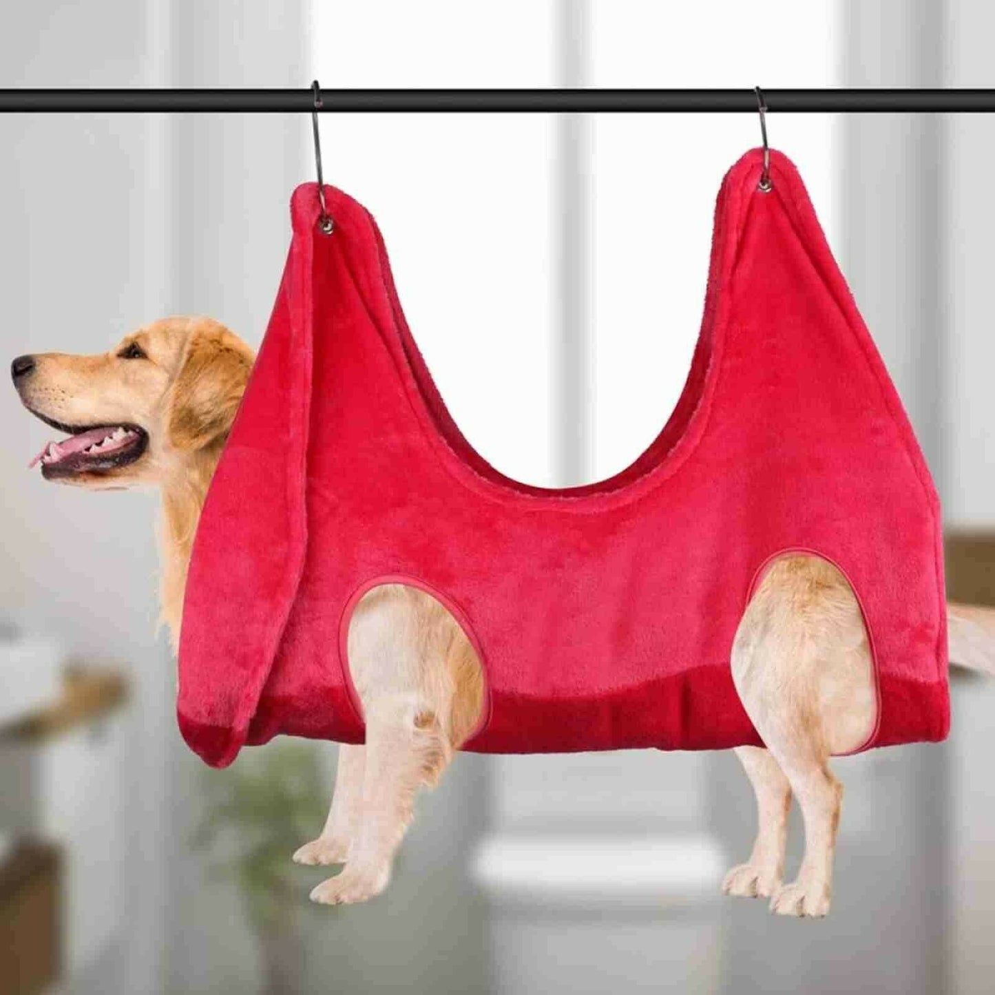 Pet Grooming Hammock for Small and Medium Dogs & Cats - Thickened Flannel Pet Bed