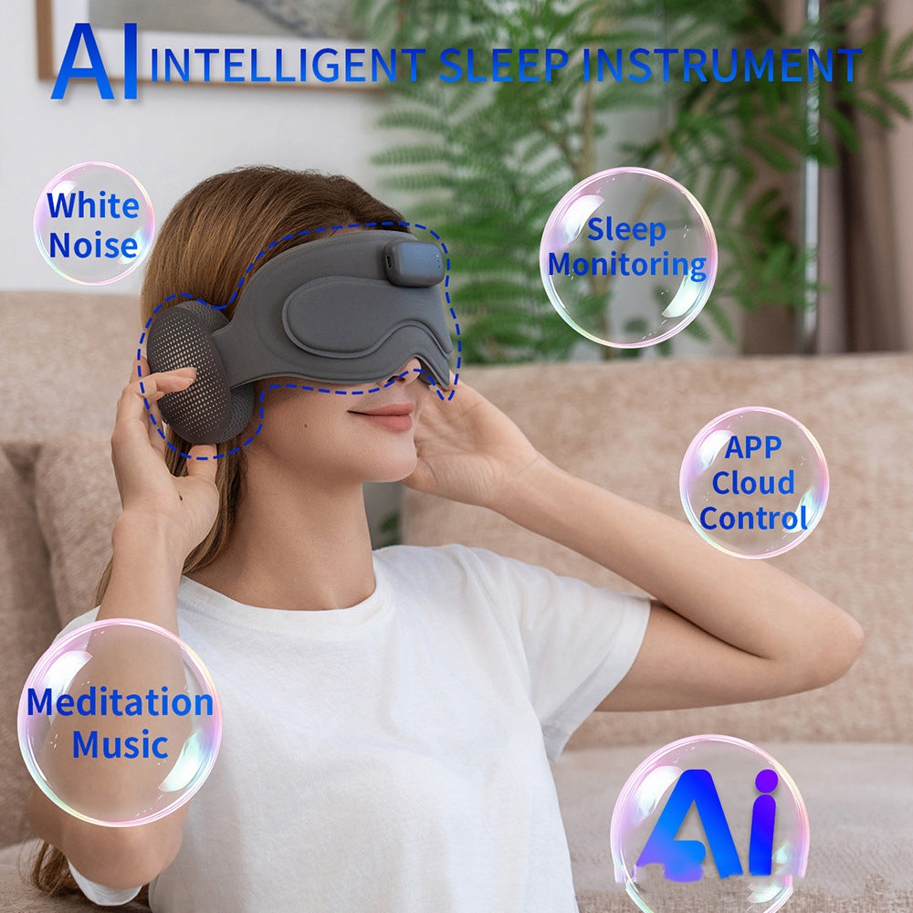 AI Smart Meditation Sleep Eye Mask with Bluetooth Music