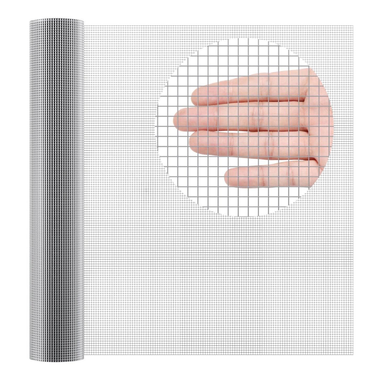 Heavy-Duty Galvanized Wire Mesh Roll 1/4 Inch 36x50 Ft Garden Fencing