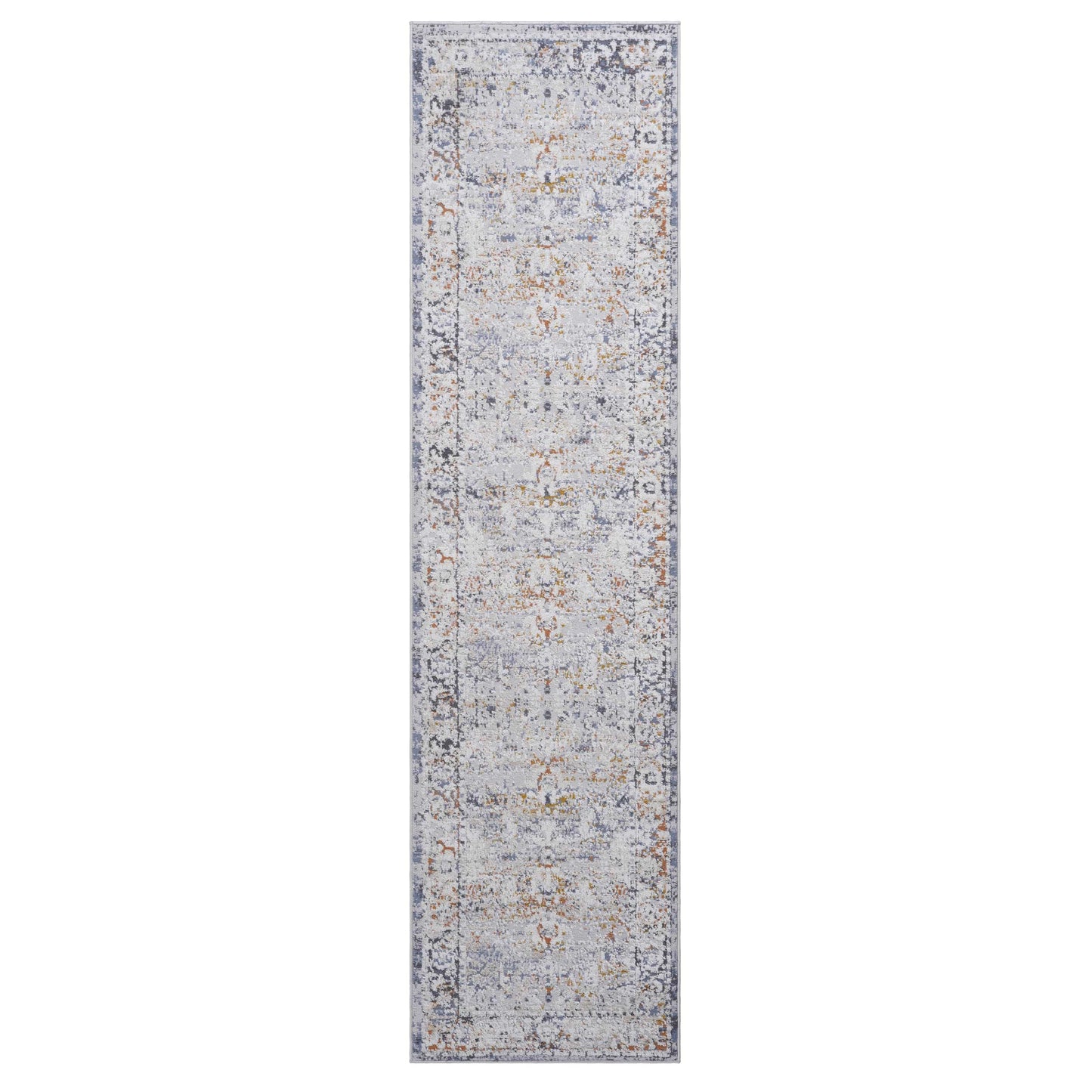PAYAS 2X8 Ivory Grey Traditional Runner Rug