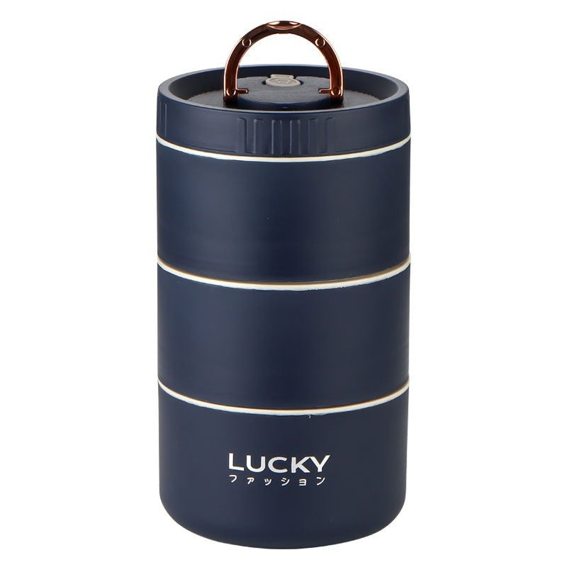 Insulated Stainless Steel Lunch Box with Multiple Layers - Keep Food Fresh