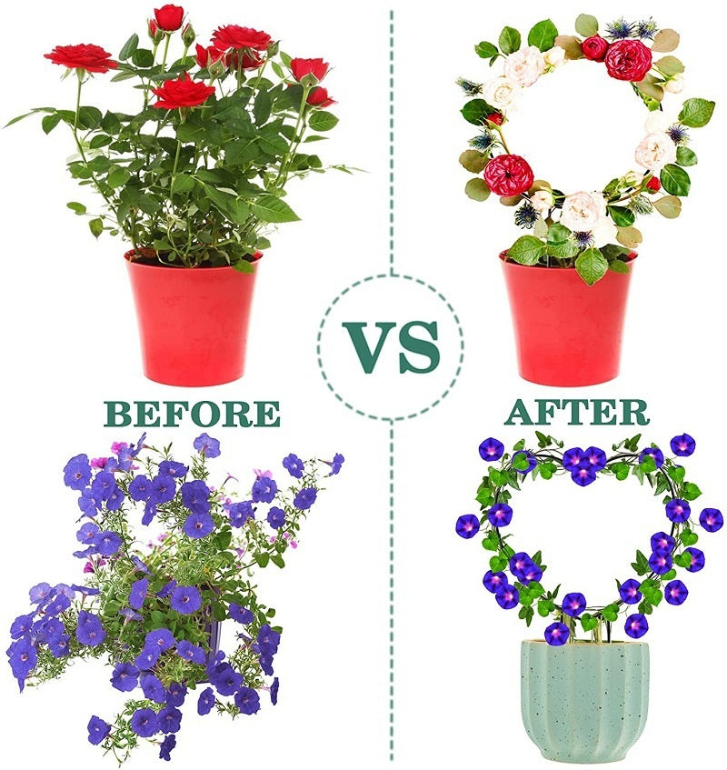 Metal Plant Support Frame for Climbing Vines & Flower Arrangements - Varieties Available