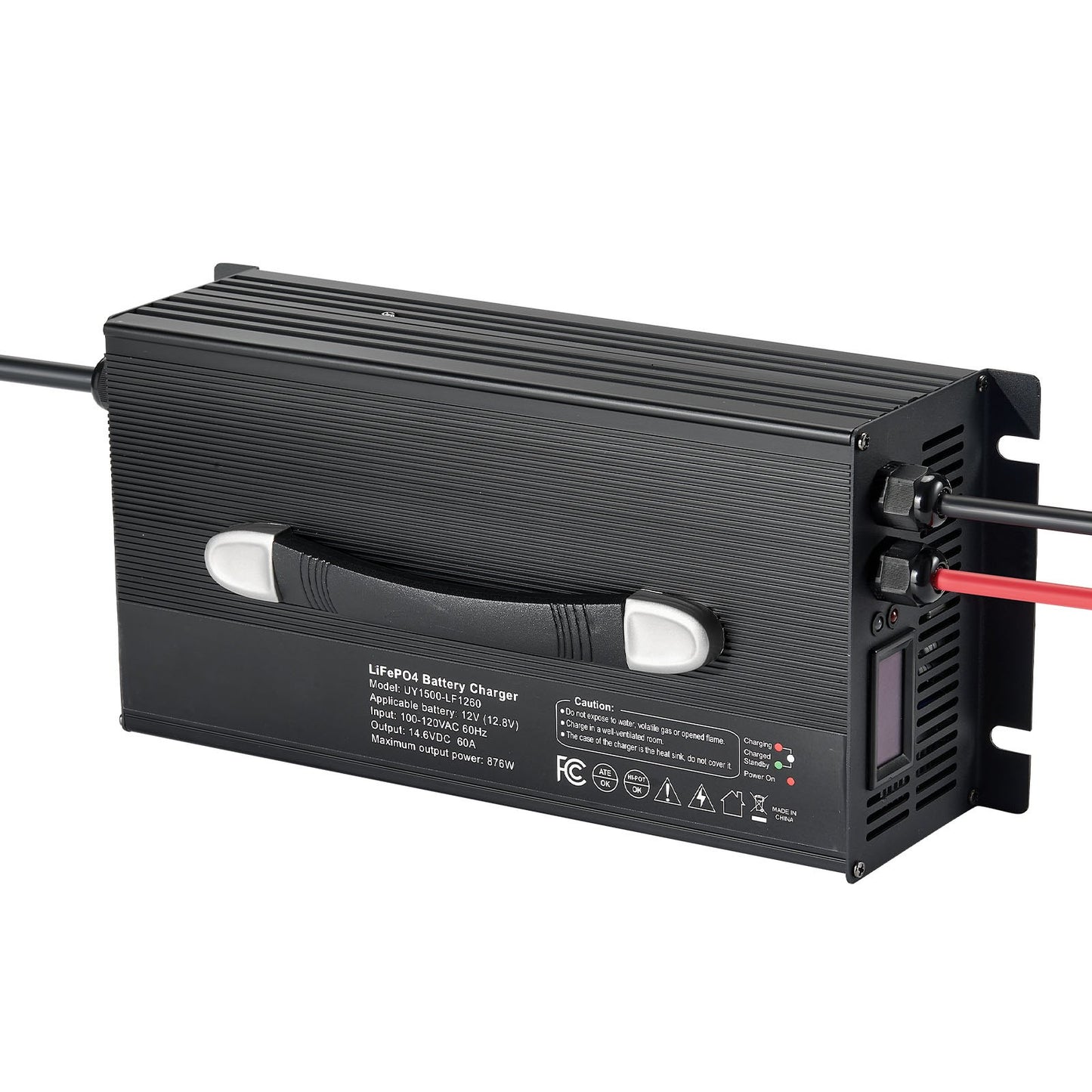 12V 60A Lithium Battery Charger for RVs - Smart 14.6V LiFePO4 Power Supply