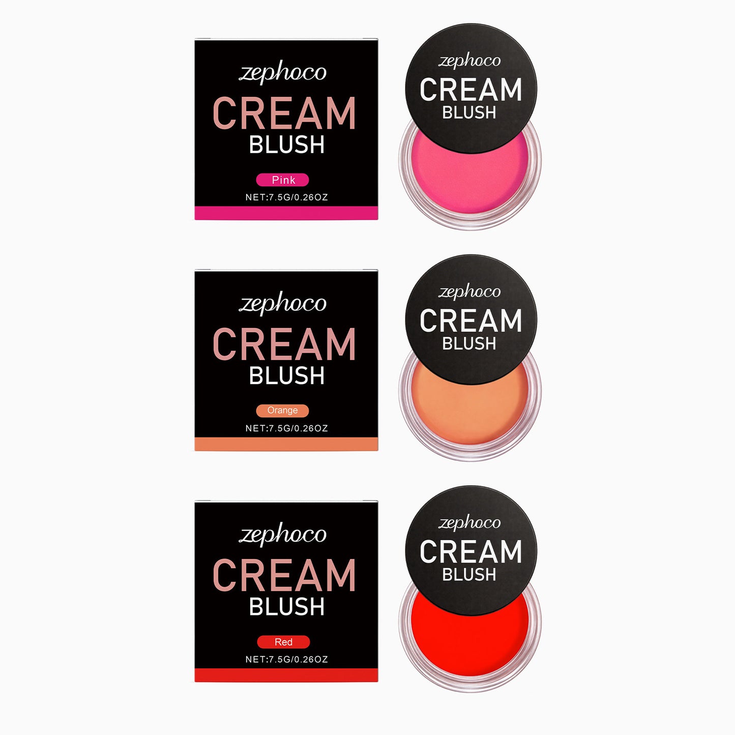 Soft Blush Makeup Set - Naturally Pigmented, Seamlessly Blends, 7.5g