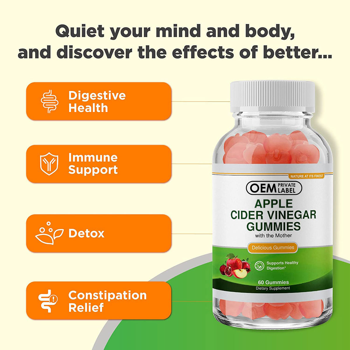 Vinegar Soft Candy - 60 Tablets