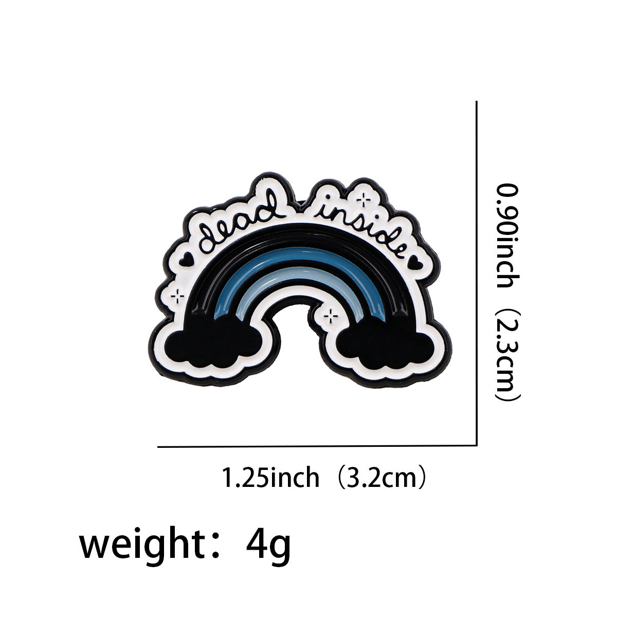 Cute Cartoon Quotation Women's Brooch - Metal Alloy Decorative Pin